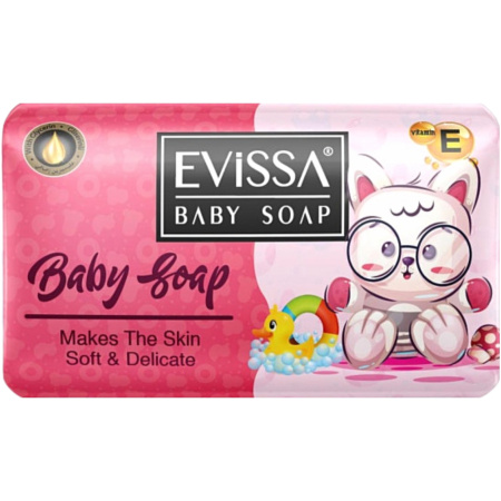 EViSSA Baby soap Детское розовое туалетное мыло 90 г