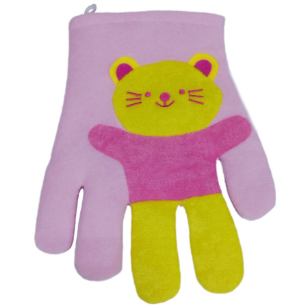 Bambolina Кот детская мочалка-перчатка для тела